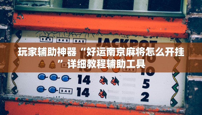 玩家辅助神器“好运南京麻将怎么开挂”详细教程辅助工具