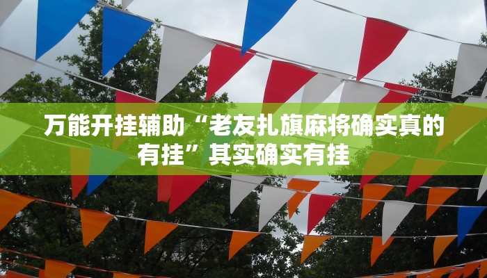 万能开挂辅助“老友扎旗麻将确实真的有挂”其实确实有挂