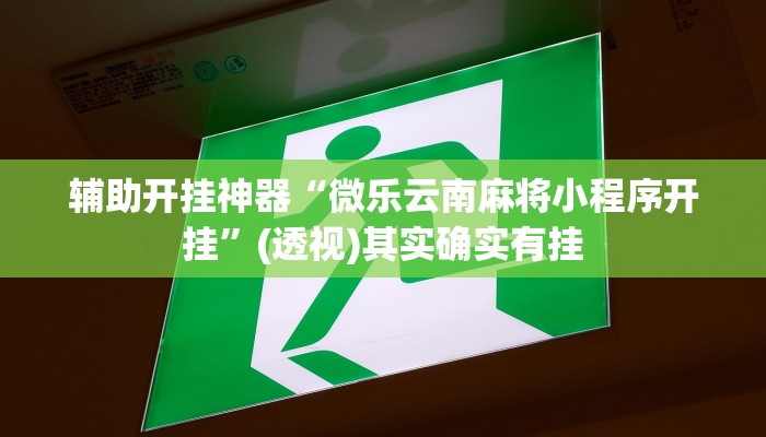 辅助开挂神器“微乐云南麻将小程序开挂”(透视)其实确实有挂 辅助开挂神器“微乐云南麻将小程序开挂”(透视)其实确实有挂