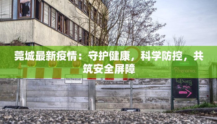 莞城最新疫情：守护健康，科学防控，共筑安全屏障