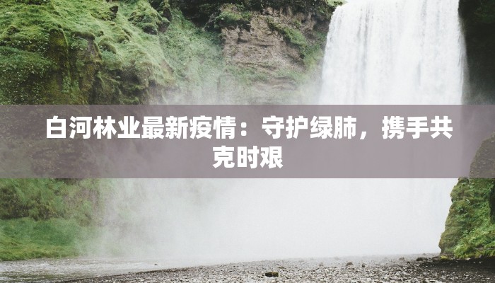 白河林业最新疫情：守护绿肺，携手共克时艰